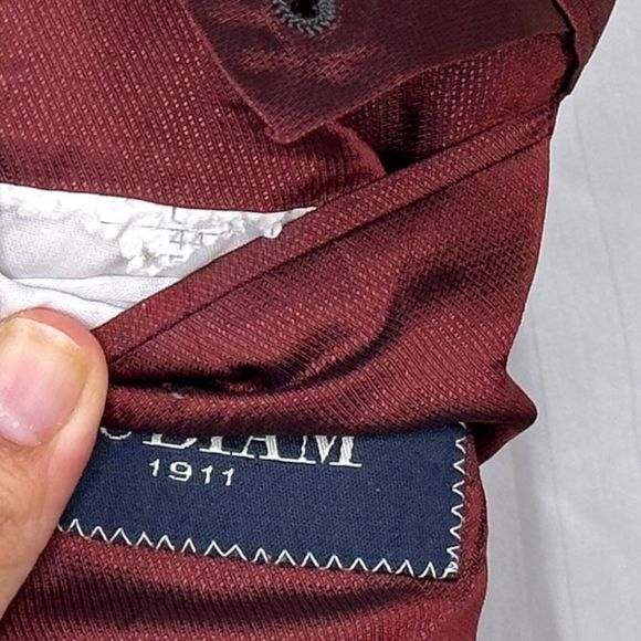 Lubiam 1911 Black Double Breasted Merino Wool Blazer Jacket Tessuto Zignone 44R - Picture 8 of 9